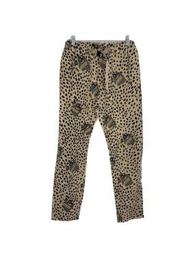 Hysteric Glamour Women M Pant Naked Lady Leopard Print Belt Waist Salon Novelty